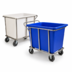 Laundry Cart โครงสแตนเลส 304 แบบมีด้ามจับ 700L