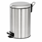 Round Stainless Bin with Pedal and Inner Bin (Soft Closed)