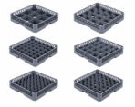 COMPARTMENT GLASS RACK  FULL DROP