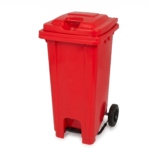 Plastic Bin with Pedal and Wheel - Image 3