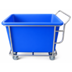 Laundry Cart โครงสแตนเลส 304 แบบมีด้ามจับ 300L