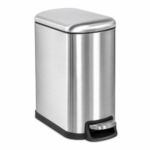 Narrow Stainless Bin with Pedal and Inner Bin (Soft Closed)