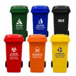 Plastic Bin with Wheel (No Pedal)